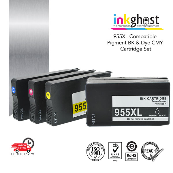 Inkghost dye ink cartridges for 955XL HP